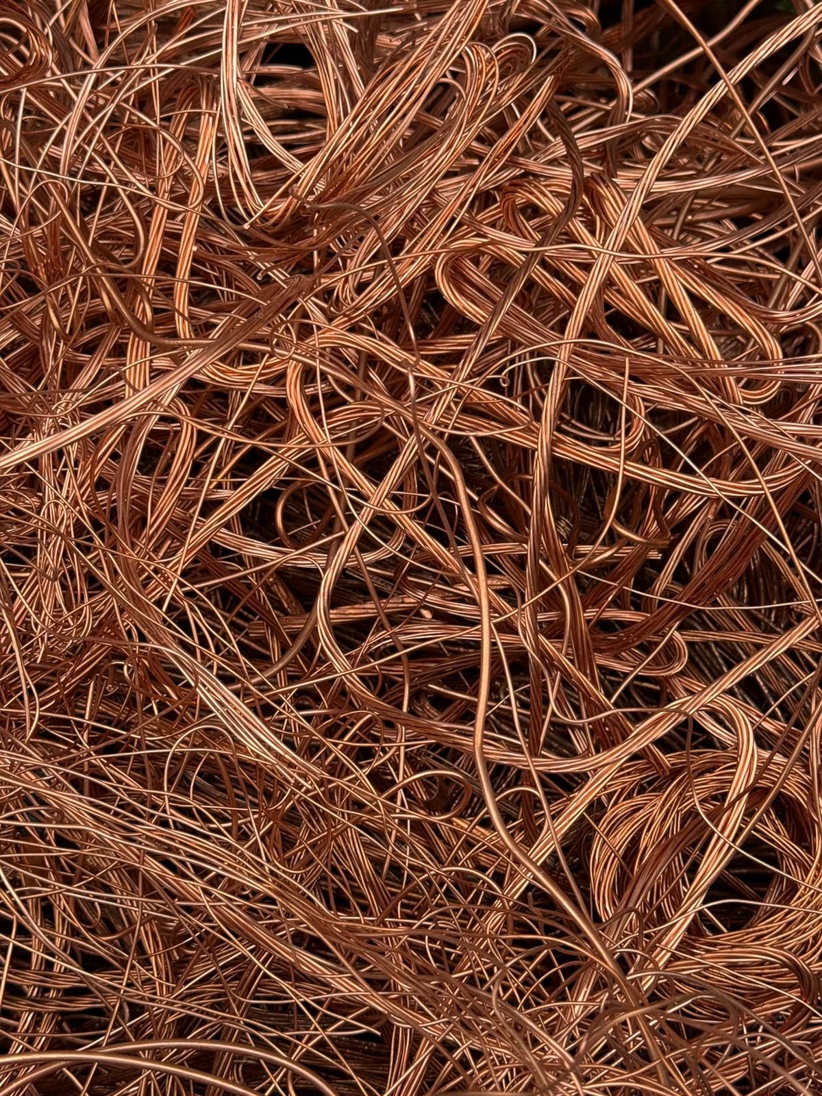 Sortenrein aufbereiteter blanker Kupferdraht